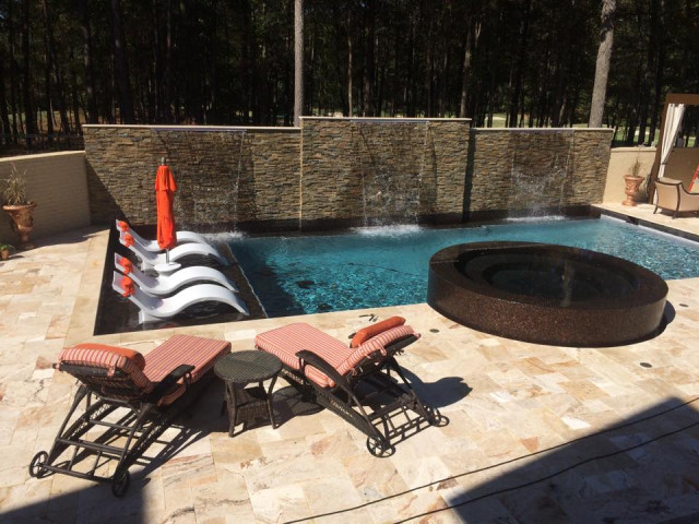 Gunite pool constructed in Birmingham, Al